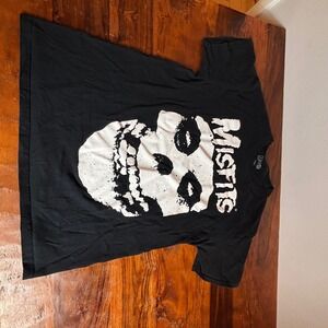 Misfits Skull Graphic T Shirt Black Mens Size M‎ Short Sleeve Horror Punk Rock